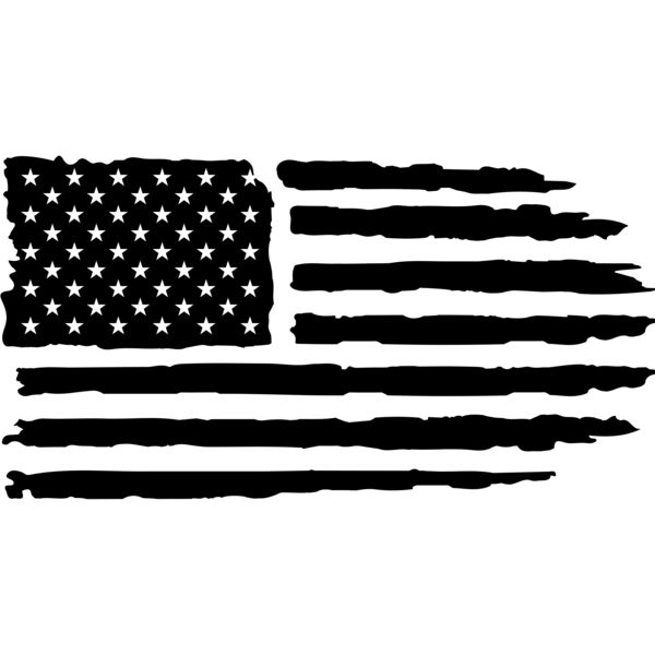 Horizontal US Flag Distressed Thumbnail